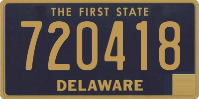 DE license plate 720418