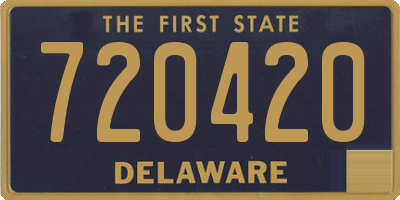 DE license plate 720420