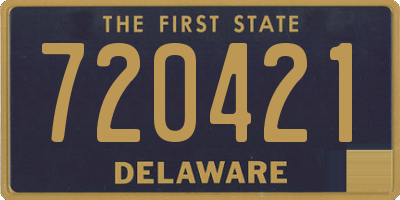 DE license plate 720421