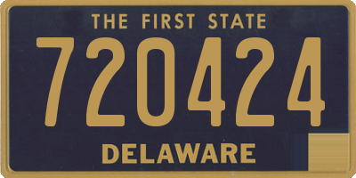DE license plate 720424