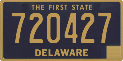 DE license plate 720427