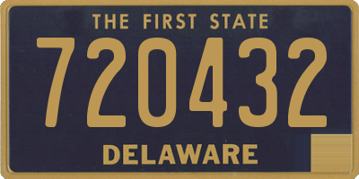 DE license plate 720432