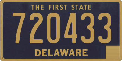 DE license plate 720433