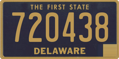 DE license plate 720438