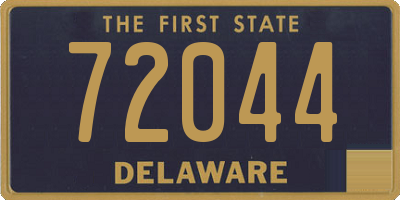 DE license plate 72044