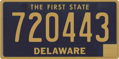 DE license plate 720443
