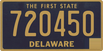 DE license plate 720450