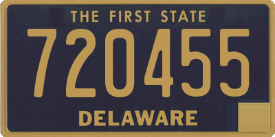 DE license plate 720455