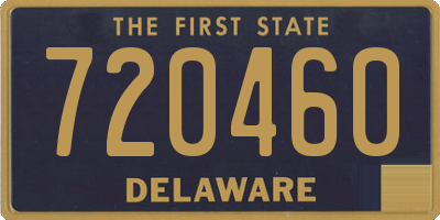 DE license plate 720460