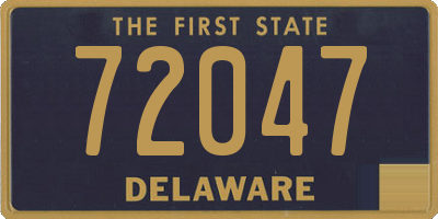 DE license plate 72047