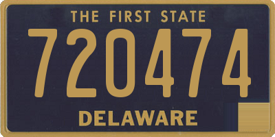 DE license plate 720474
