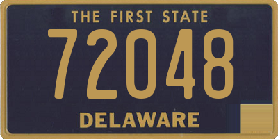 DE license plate 72048