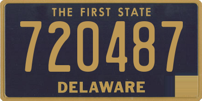 DE license plate 720487