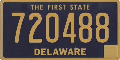 DE license plate 720488
