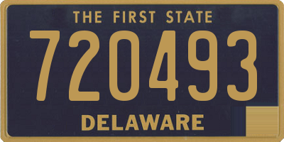 DE license plate 720493
