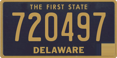 DE license plate 720497