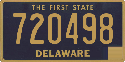 DE license plate 720498