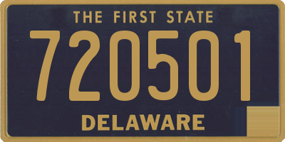 DE license plate 720501