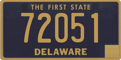 DE license plate 72051