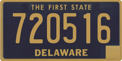 DE license plate 720516