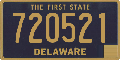DE license plate 720521