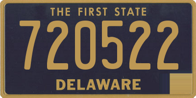 DE license plate 720522