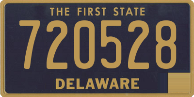 DE license plate 720528