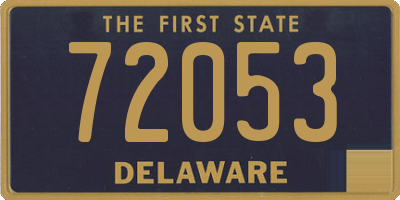 DE license plate 72053
