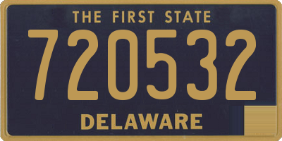 DE license plate 720532