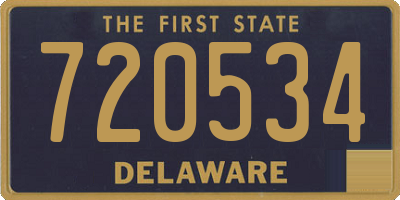 DE license plate 720534