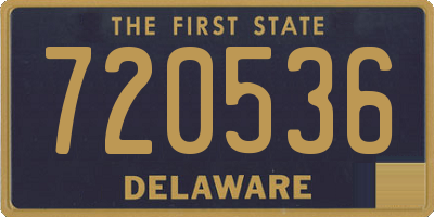 DE license plate 720536