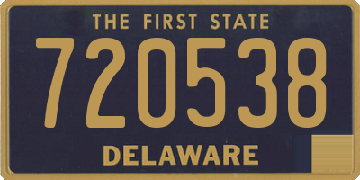 DE license plate 720538