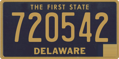 DE license plate 720542
