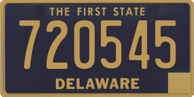 DE license plate 720545
