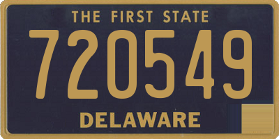 DE license plate 720549