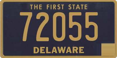 DE license plate 72055