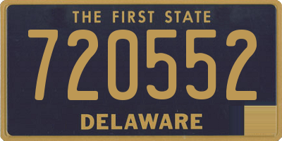 DE license plate 720552