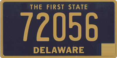 DE license plate 72056