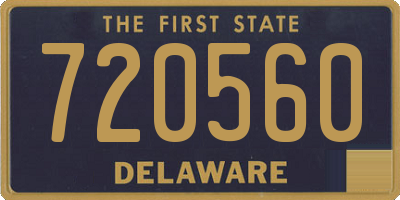 DE license plate 720560