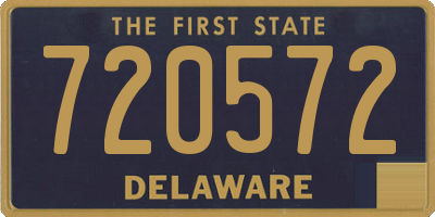 DE license plate 720572