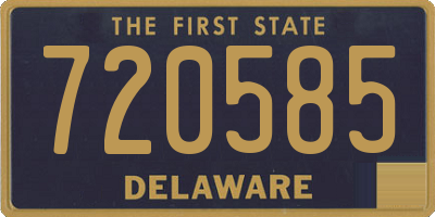 DE license plate 720585