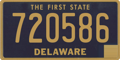 DE license plate 720586