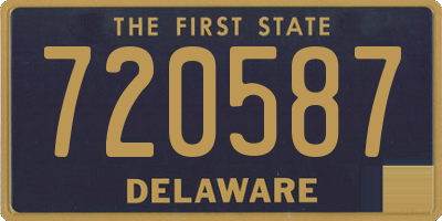 DE license plate 720587
