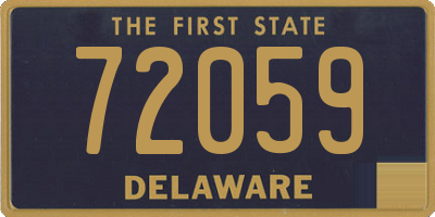 DE license plate 72059