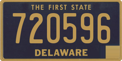 DE license plate 720596