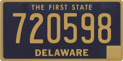 DE license plate 720598