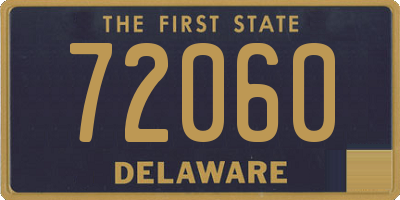 DE license plate 72060