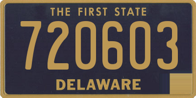 DE license plate 720603
