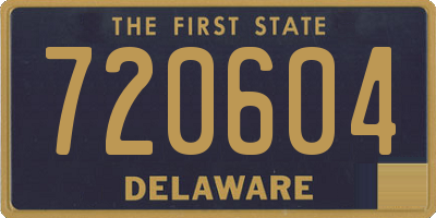 DE license plate 720604