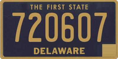 DE license plate 720607